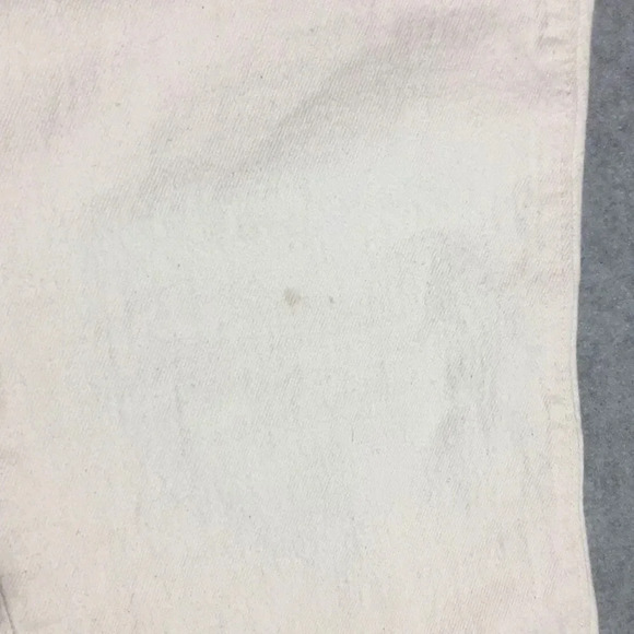 Womens Loft Jeans Size 2 High Waist Straight Crop White Minimalist Classic Basic - Picture 2 of 3